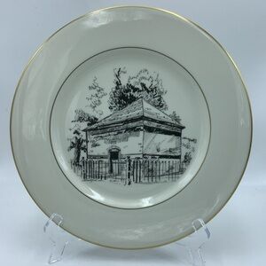 Vintage 1971 Castleton China Fort Pitt Blockhouse 10 3/4” Collector Plate